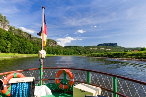 Z Drezna: rejs na pokładzie parowca do twierdzy KönigsteinRejs z Drezna do Königstein – w jedną stronę