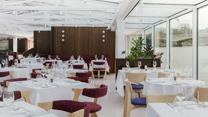 london søndagsbådtur på themsen med frokost