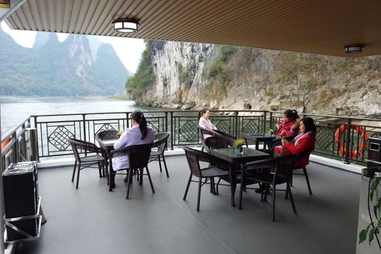 Von Guilin aus: Li-Fluss-KreuzfahrtOberdeck VIP Sitzplatz