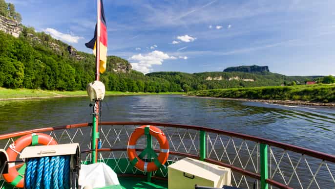 bad schandau gita in barca della svizzera sassone