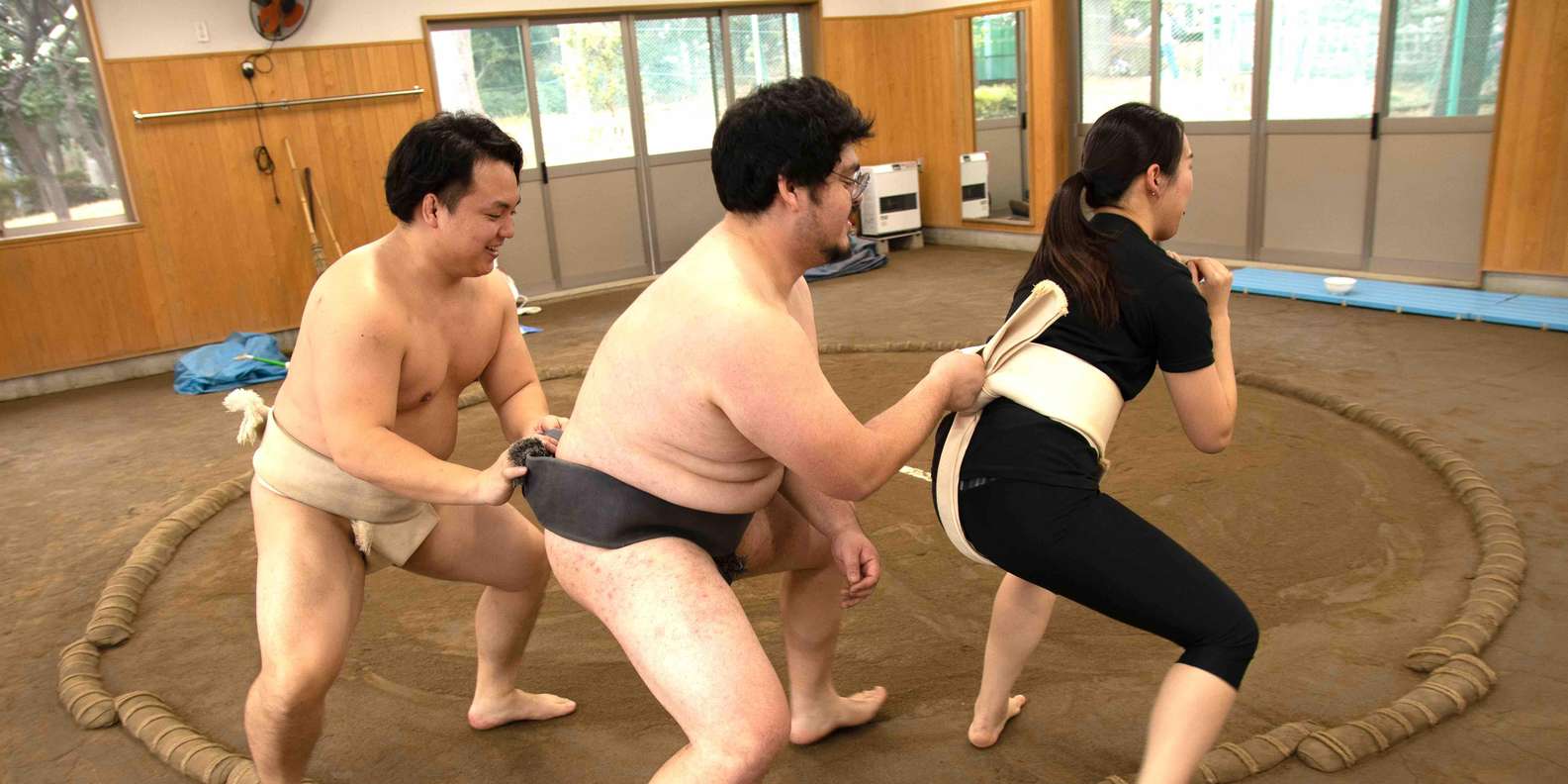 Sumo training at Amita Dojo Tokyo — real keiko at clay dohyo — image 6
