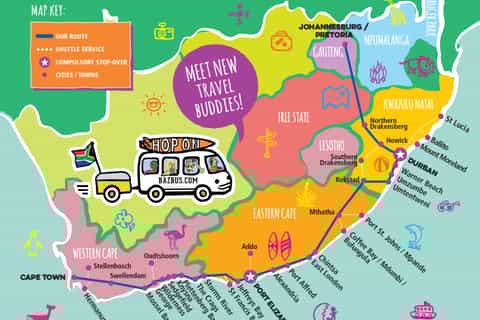Hop-on Hop-off Bus between Cape Town & Port Elizabeth