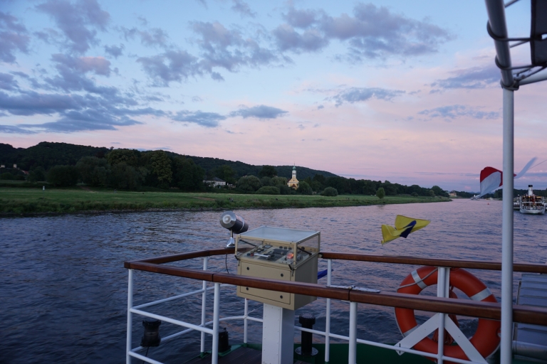 Dresden: Sunset Paddle Steamer Cruise op de rivier de Elbe