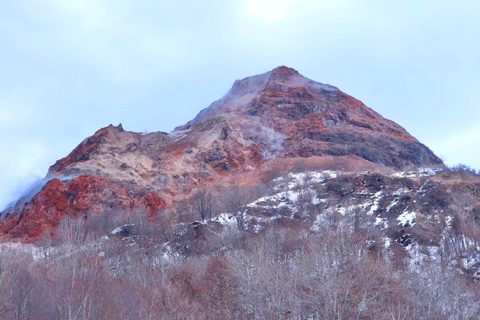 Hokkaido Sapporo to Noboribetsu, Lake Toya, Silo Observatory Sapporo TV Tower Departure B. Mt. Usu & Showa-Shinzan