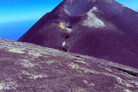 Trek to the summit of Mount Etna (3,350 m) with drone video etna summit craters hike