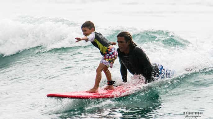 half day surf lesson in costa azul