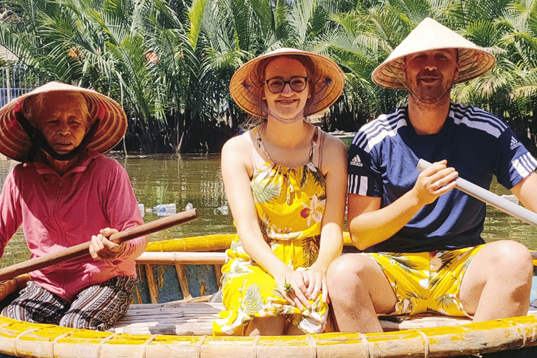 Hoi An: Przejażdżka łodzią bambusową po lesie kokosowym Bay Mau