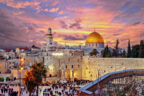 Tel Aviv: dagtocht oude stad Jeruzalem & Dode Zee met gidsTour in het Duits