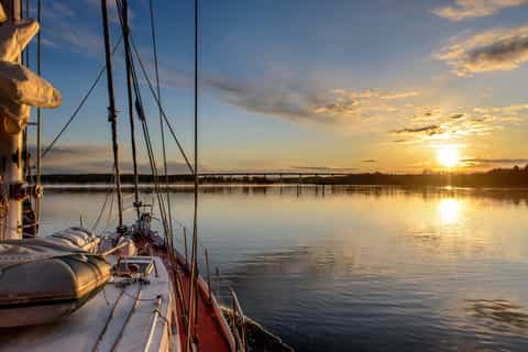 kiew landschaftliche bootstour