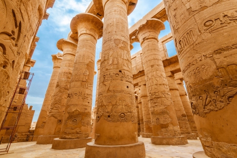 Vanaf Hurghada: Koningen Vallei, Hatshepsut, Karnak en lunchGedeelde tour zonder toegangsprijzen