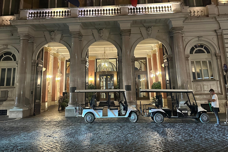 Roma: tour in golf cart con servizio di prelievo in hotelRoma: tour serali privati in golf cart nel centro della città