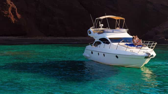 santorini island highlights cruise on a luxurious yacht