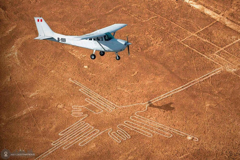Desde Ica: vuelo sobre las Líneas de Nazca con traslado en autobús