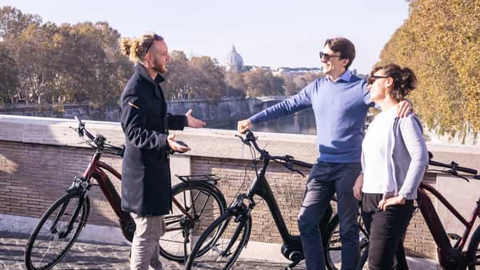 roma tour en bicicleta eléctrica en grupo pequeño de 3.5 horas