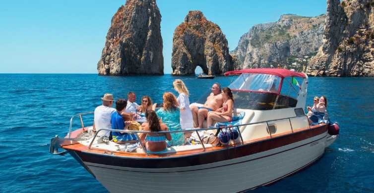 Sorrento: Capri and Blue Grotto Boat Cruise with Drinks