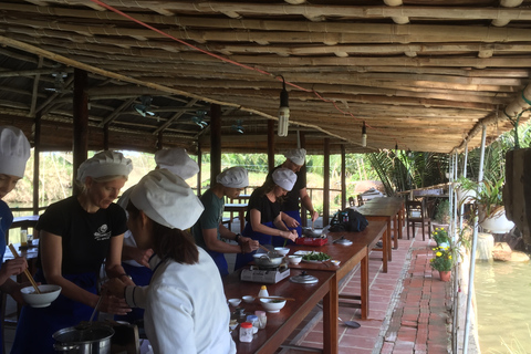 Ekologisk matlagningskurs, kryssningstur, korgbåt från Hoian/DananFrån Hoi An