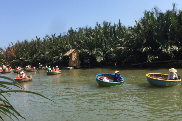 Aula de culinária ecológica, passeio de cruzeiro, barco de cestas de Hoian/DananDe Hoi An