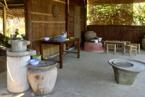 Aula de culinária ecológica, passeio de cruzeiro, barco de cestas de Hoian/DananDe Hoi An