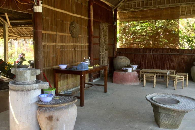 Aula de culinária ecológica, passeio de cruzeiro, barco de cestas de Hoian/DananDe Hoi An