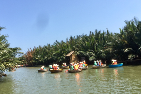 Aula de culinária ecológica, passeio de cruzeiro, barco de cestas de Hoian/DananDe Hoi An