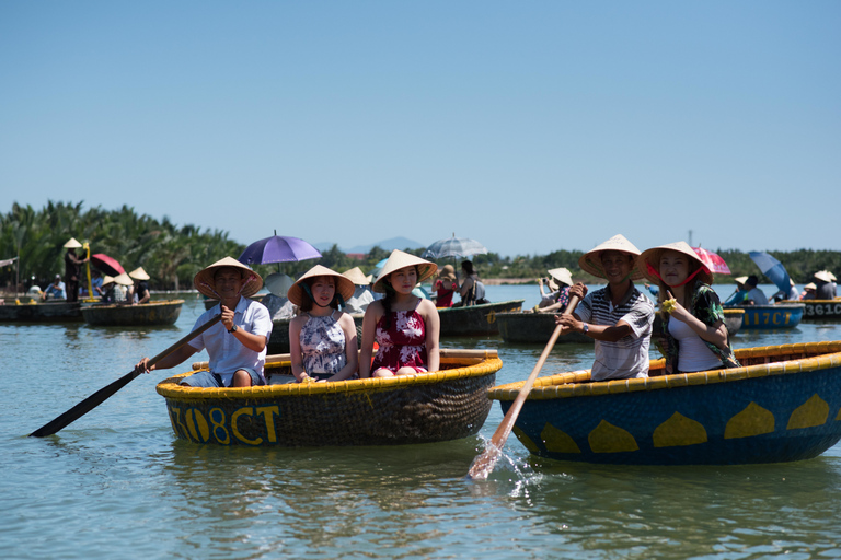 Aula de culinária ecológica, passeio de cruzeiro, barco de cestas de Hoian/DananDe Hoi An