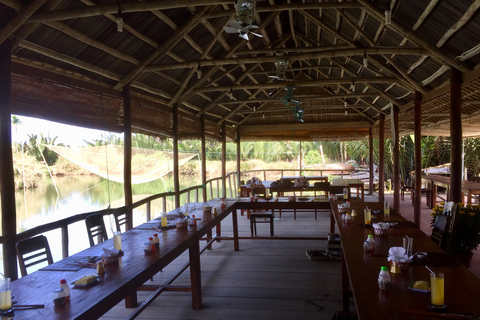 Aula de culinária ecológica, passeio de cruzeiro, barco de cestas de Hoian/DananDe Hoi An