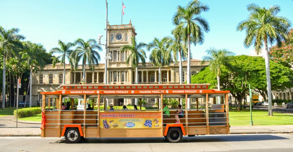 Oahu: Waikiki Trolley Hop-on Hop-off All-Line Pass