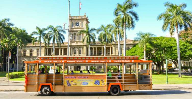 Waikiki Trolley Hop on off 1 4 or 7 Day All Line