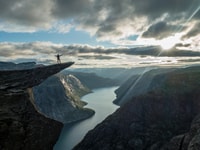 Odda, Trolltunga Via Ferrata, Coucher de soleil et Lever du soleil - Hizvo
