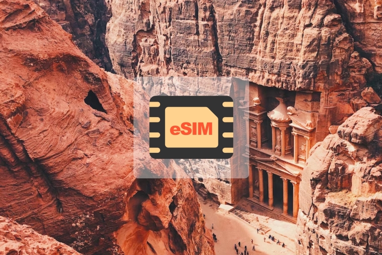 Jordania: plan de roaming de datos móviles eSIM3GB/5 Días para 6 países