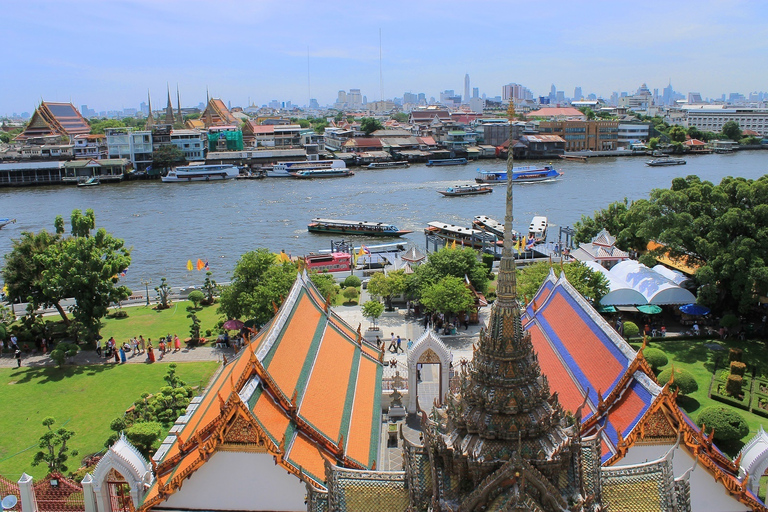 Bangkok: 2-Hour Wat Arun, Royal Barge & Longtail Boat Tour