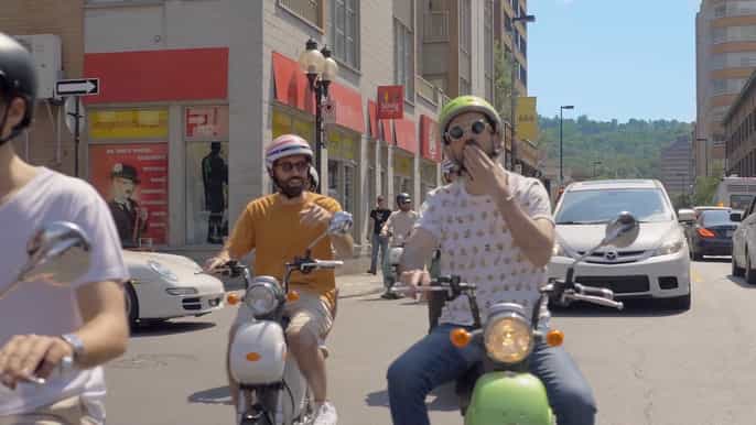 3hour scooter sightseeing in montreal