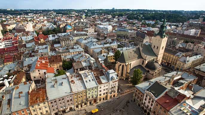 lviv guided panoramic rooftop tour