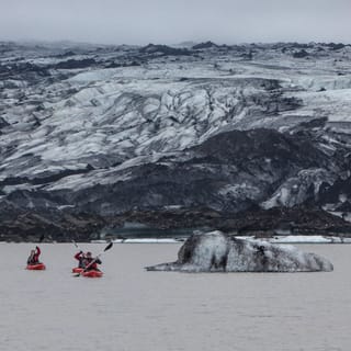 Sólheimajökull: Kayaking by the Glacier