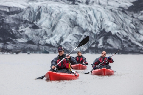 Sólheimajökull: Kajakfahrt in der Gletscher-Lagune