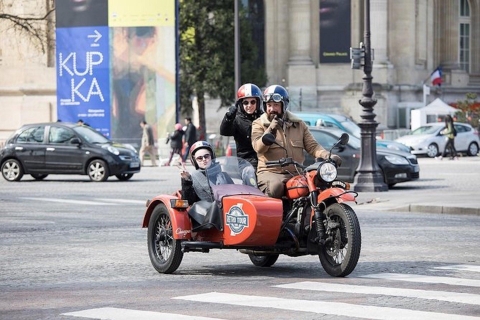 París: tour clásico de 1 hora en moto sidecar clásica