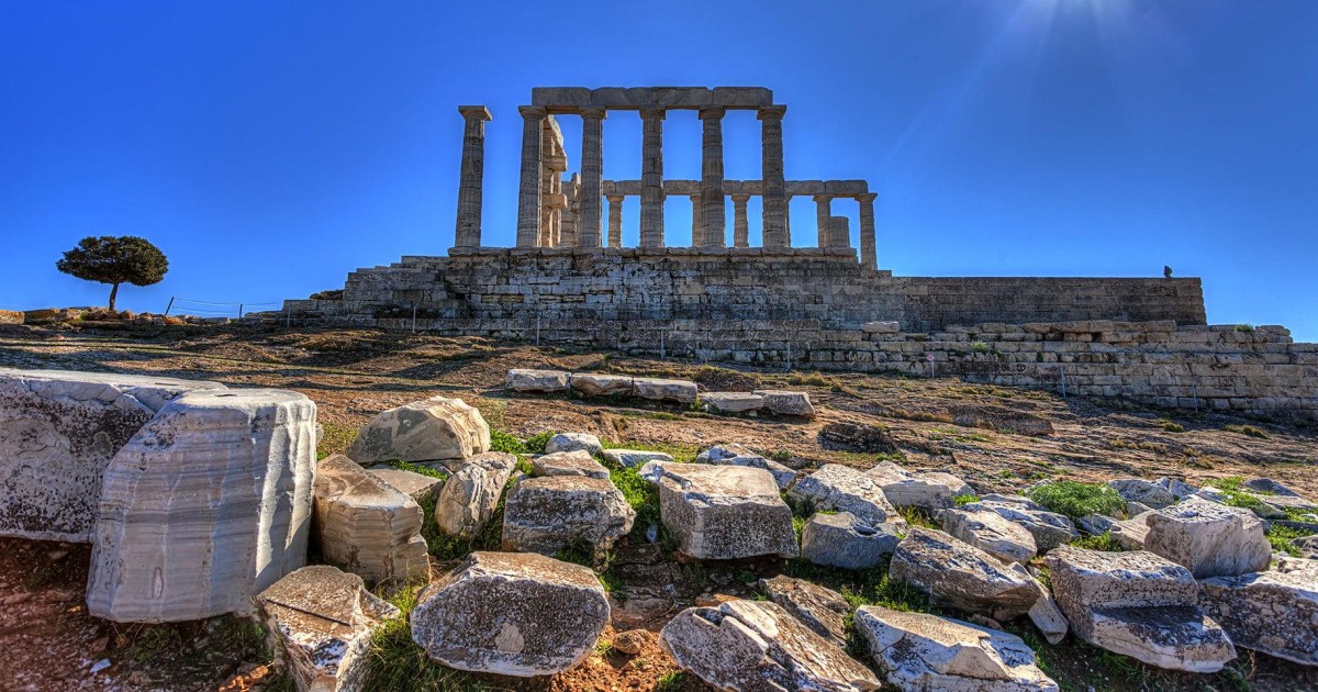 Храм посейдона в афинах