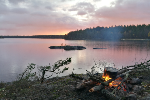 Stockholm: winterwandeling door de natuur met kampvuurlunch