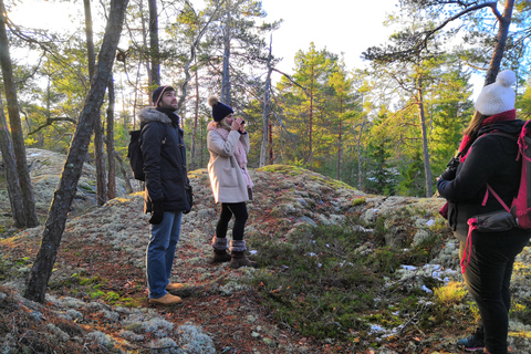 Stockholm: winterwandeling door de natuur met kampvuurlunch