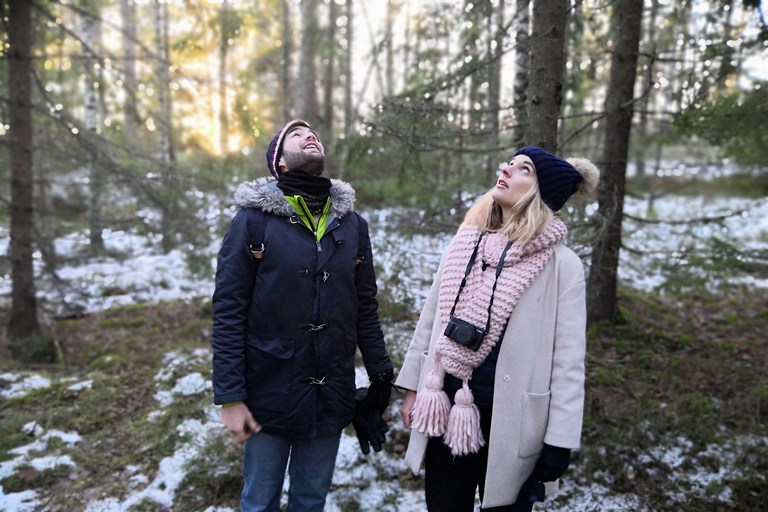 Stockholm: Winterliche Naturwanderung mit Mittagessen am Lagerfeuer