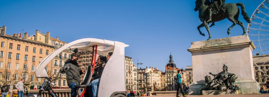 Lyon: Day or Night Pedicab Tour