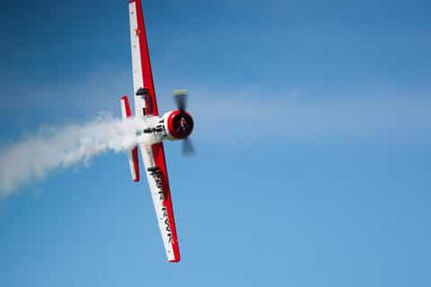 Kiev: Yak-52 Aircraft Aerobatic Stunt Flight