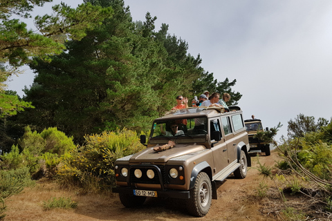 Excursão particular de meio dia ao leste ou oeste da Madeira em jipe abertoExcursão privada de meio dia a leste ou oeste da Madeira em jipe aberto