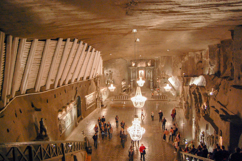 Depuis Cracovie : mine de sel de Wieliczka avec transport