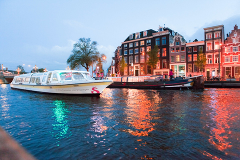 Amsterdam: Evening Canal Cruise with Pizza and Drinks