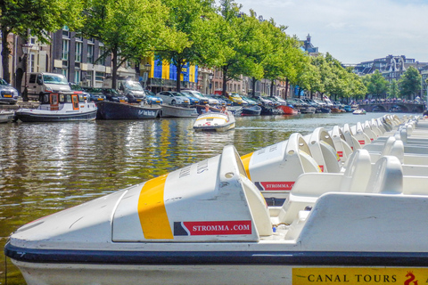 Amsterdam: waterfiets huren voor 1 uurHuur van 1 uur