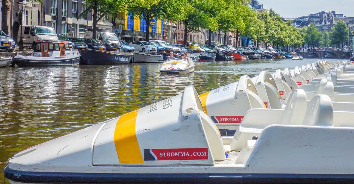 Afbeelding 3 van Amsterdam: unieke waterfietservaring in de grachten
