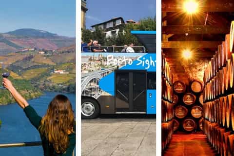 Porto: Douro Valley, Hop-on Hop-off Bus and Cellars Tour