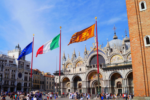 Venedig: Gondoltur och guidad tur i MarkuskyrkanMorgonvisning på spanska