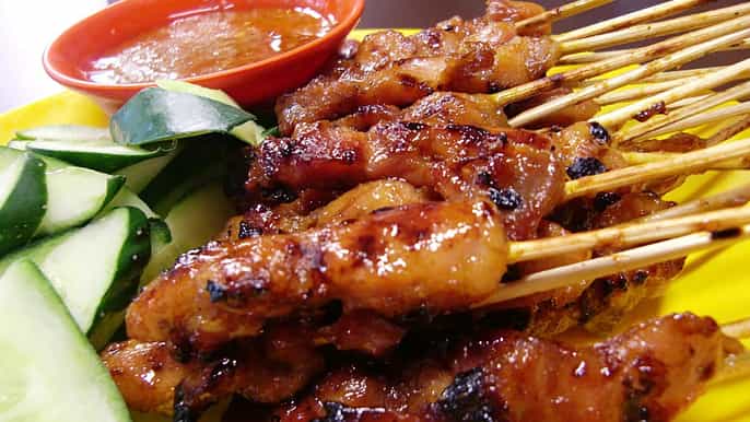 singapore evening hawker center food tour